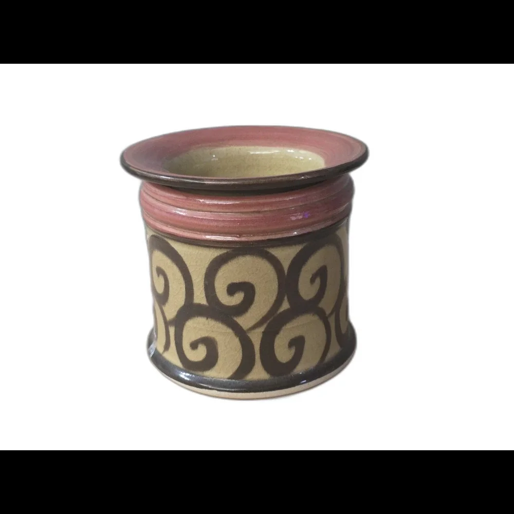 Hot Fresco Pottery 2 piece Dip Cooler‎ Warmer Stoneware Pottery Handmade in USA